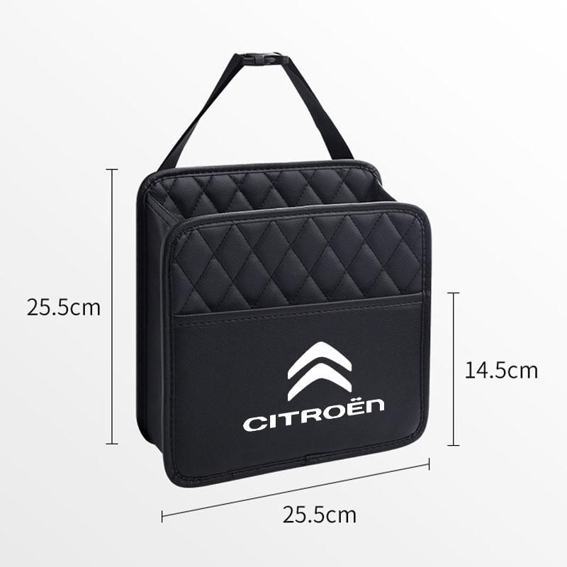 YKGBU1 Multifunctional Car Seat Storage Bag Leather Storage Bag For Citroen C1 C2 C4 C5 C3 C4L C8 Berlingo Xsara Picasso Accessories