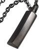 Ожерелье для популярной подвески Хирургическая нержавеющая сталь [Надпись] Мужчины, Аксессуар, Гипоаллергенный, Палочка, (Матовый черный)