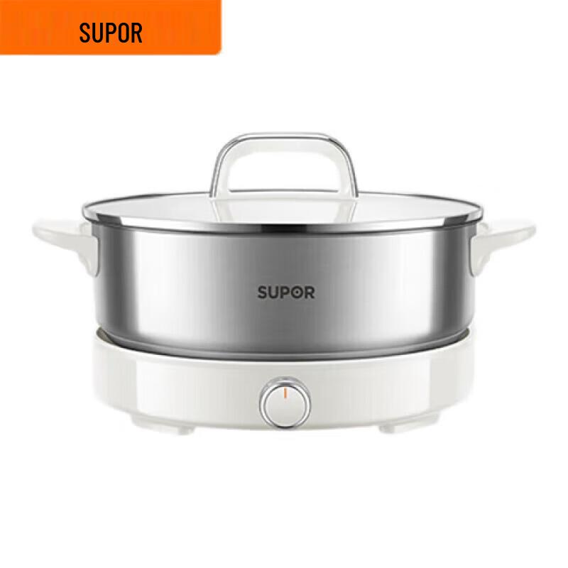 Supor 4L Stainless Steel Electric Hot Pot CN plug (adapter included)