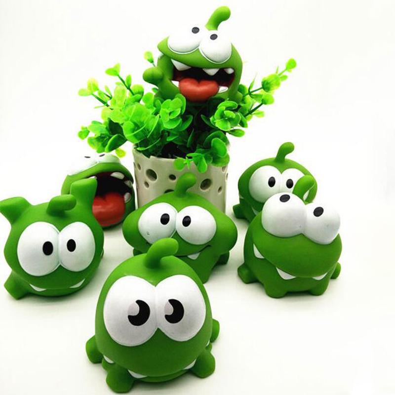 Веревочная лягушка, виниловая резиновая игровая кукла Om Nom, конфеты, глотающие игрушки-монстры, фигурка