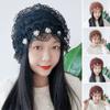 Lace Baotou Hat Flowers Prayer Hat Fashion Turban  for Women