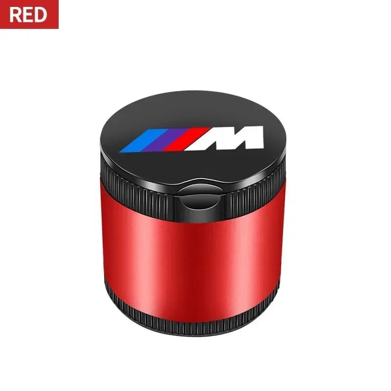 Car Portable Ashtray LED Light Alloy Ash Tray Aluminum Cup For BMW 1 3 5 Series X1 X4 X5 X7 G20 G38 F20 F39 F48 E46 E60 E36 E39