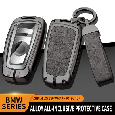 Кожаный чехол для ключей из цинкового сплава для Bmw F20 F30 G20 f31 F34 F10 G30 F11 X3 F25 X4 I3 M3 M4 1 3 5, аксессуары серии