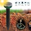 Solar Mole Repellent, Groundhog Repeller Ultrasonic & Solar Powered Animal Repellent for Lawn