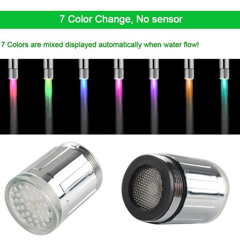 Glow Fantastic Water Tap RGB Temperature Control Led Light Sensor Light