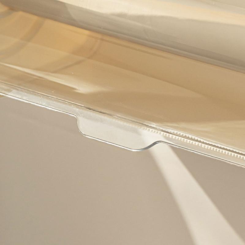 Wall Mount Paper Towel Storage Rack Napkin Holder with Clear Lid Convenient Tissue Dispenser for Kitchen and Bathroom