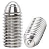 Stainless Steel M3-M6 Hex Socket Spring Plunger with Glass Ball