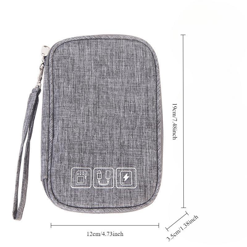 Цифровая сумка для хранения Сумка для хранения кабелей для передачи данных Многофункциональная дорожная сумка для хранения Сумка для наушников