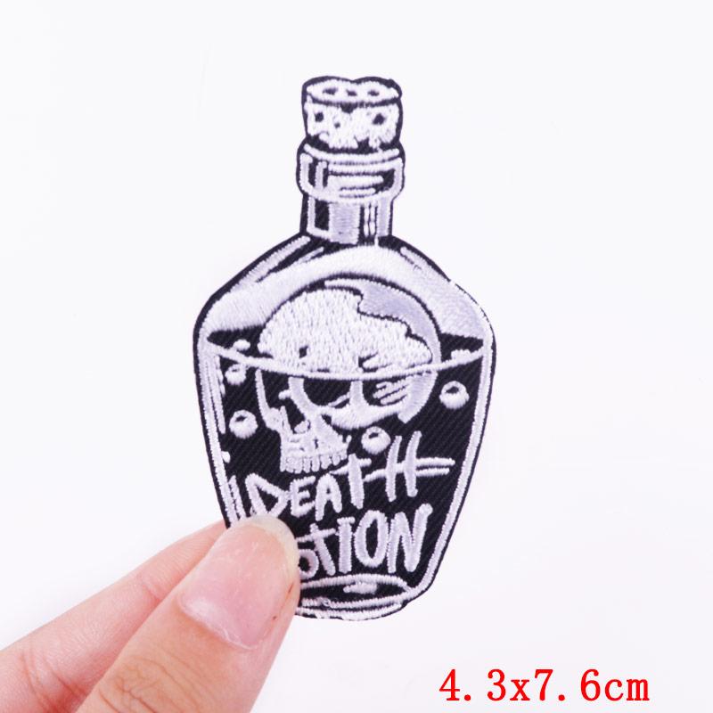 Мультяшная серия кружек в стиле панк Вышитые нашивки Пришиваемые или приклеиваемые на утюг для рюкзака куртки одежды Вышитые значки Декор для DIY