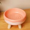 Plastic Donut-shaped 4-corner Anti-neck Spine Cat Bowls With Raised Stand Cat Small Dog Food Water Bowls Nonslip Pet Feeder Bowl