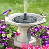 Solar Floating Fountain Bird Baths Water Fountain Outdoor Solar Panel Water Pump Pool Pond Floating Decoration Garden Waterfall