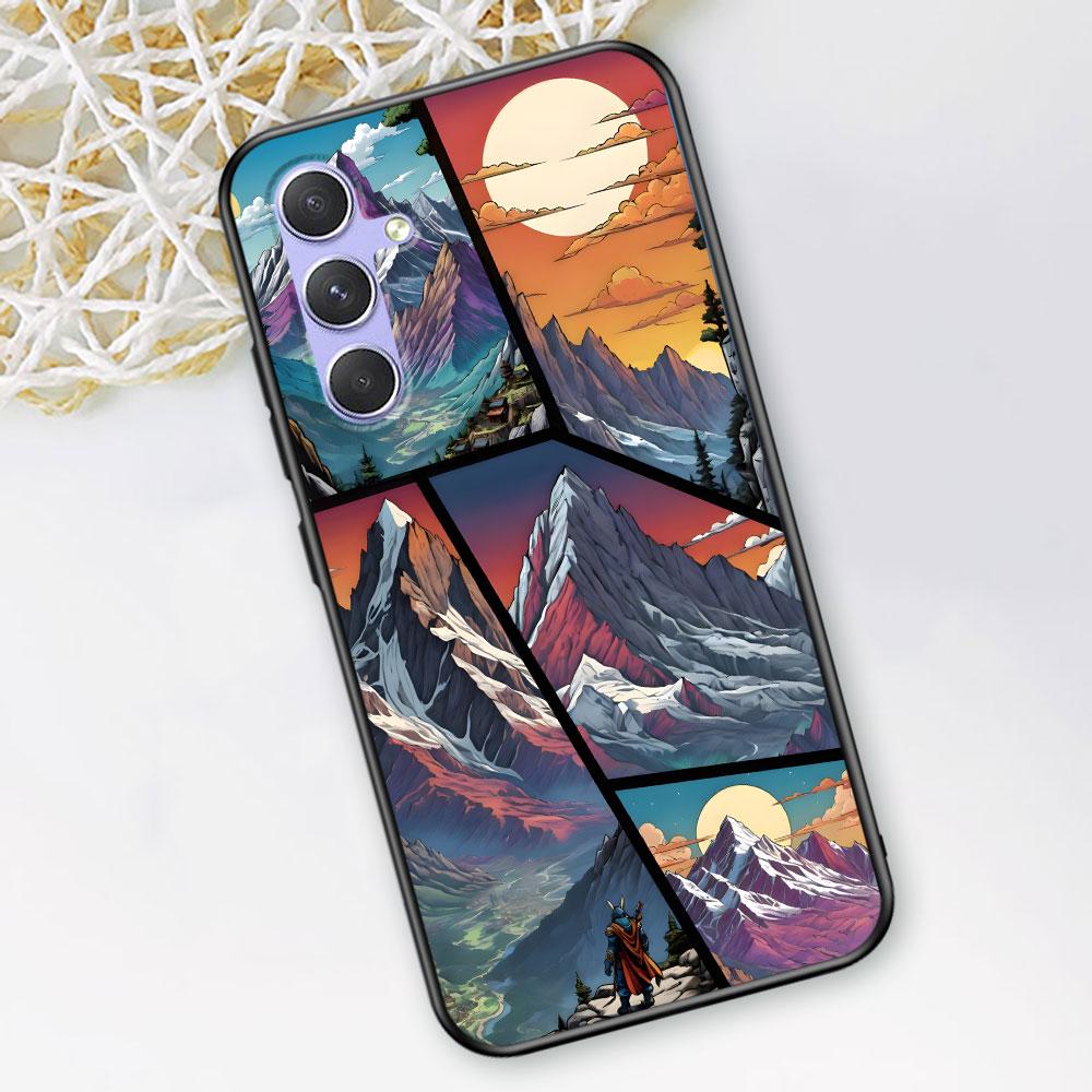 Чехол с пейзажем и горами для Samsung Galaxy A51 A53 A54 A31 A52 A12 A13 A21s A22 A32 A11 A22 A33 A41 A52s A73 A14 TPU Чехол для телефона
