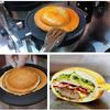 220V Hamburger Machine Burger Press Sandwich Maker 2400W Powerful Panini Press Waffle Maker
