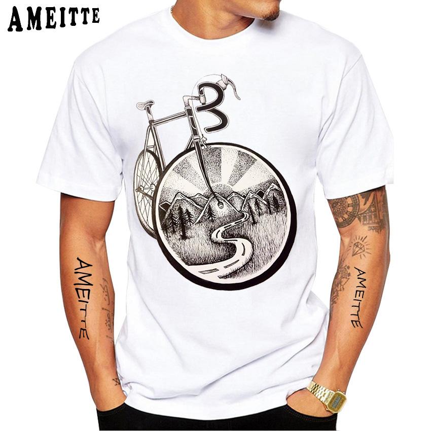 Bikepacking Funny Gear List Design T Shirt Summer Men Short Sleeve Bicycles Sport White Casual Tops
