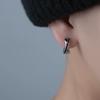 Mobius Earrings Light Luxury Ruffian Handsome Design Ear Buckles Black Earrings Earrings
