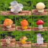 DERAYEE Miniature Mushroom Resin 17 Cute Collection Garden Props Decorations, Pieces, Figurines, Gifts, Ornaments, Figurines,