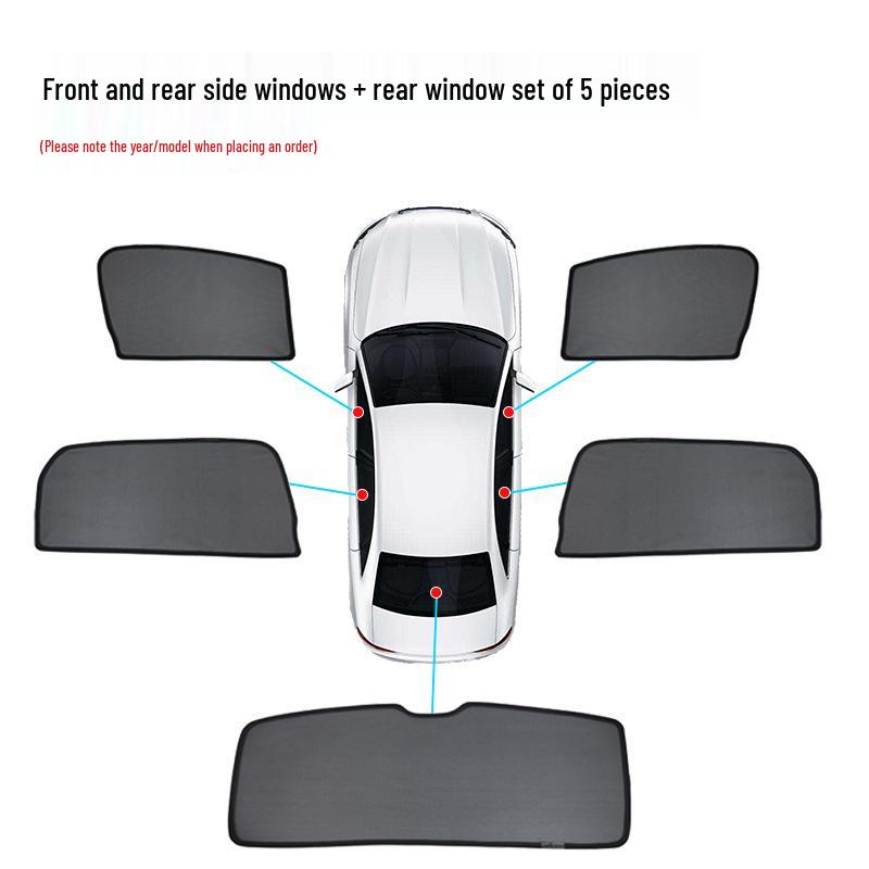 Магнитные шторки для автомобиля BYD Seal: Солнцезащитные сетки для защиты от солнца и теплоизоляции