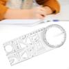 Geometric Ruler Drawing Template Measuring Plastic Draft Rulers for School