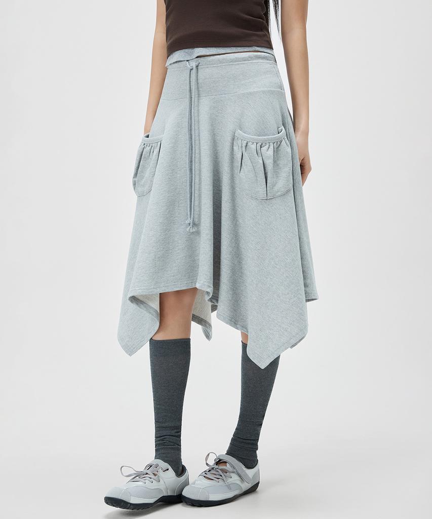 MIXXO Асимметричная эластичная юбка с карманом_Miwwmg48Ms