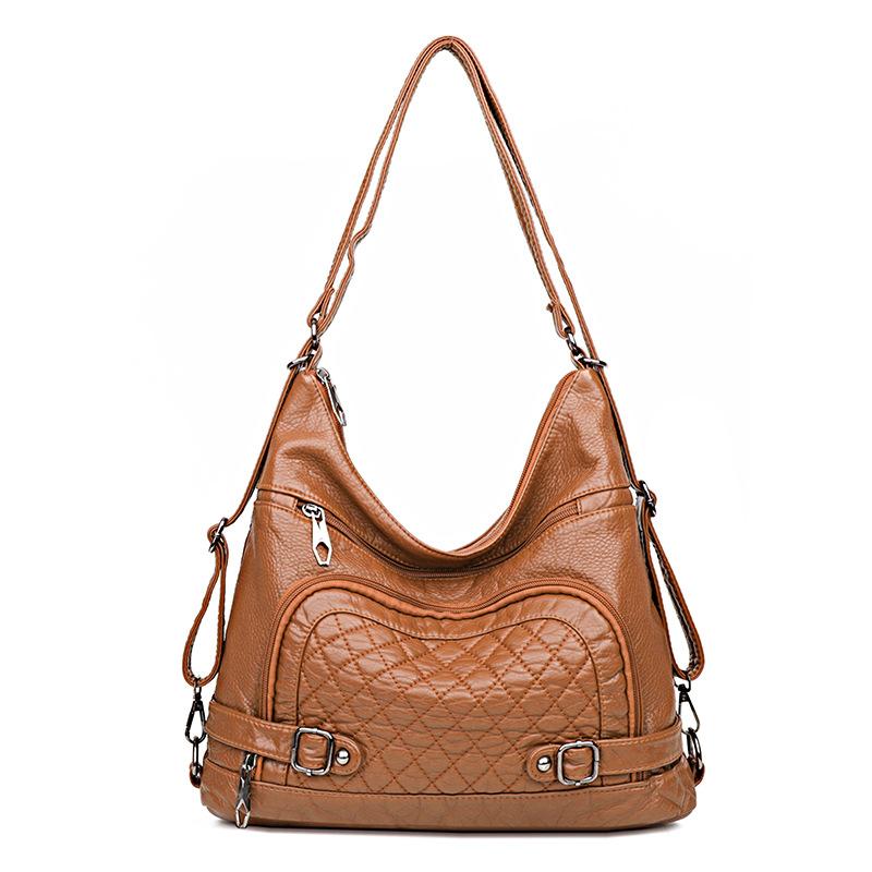 Женская сумка весна-лето переносная сумка через плечо большая вместимость женская ретро-текстурная сумка