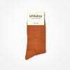 UNBDAY Women's 2-1 Gold Color Socks - Brick
