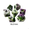Набор из 7 кубиков для RPG, многогранные, 4 цвета, для кафе ролевых игр