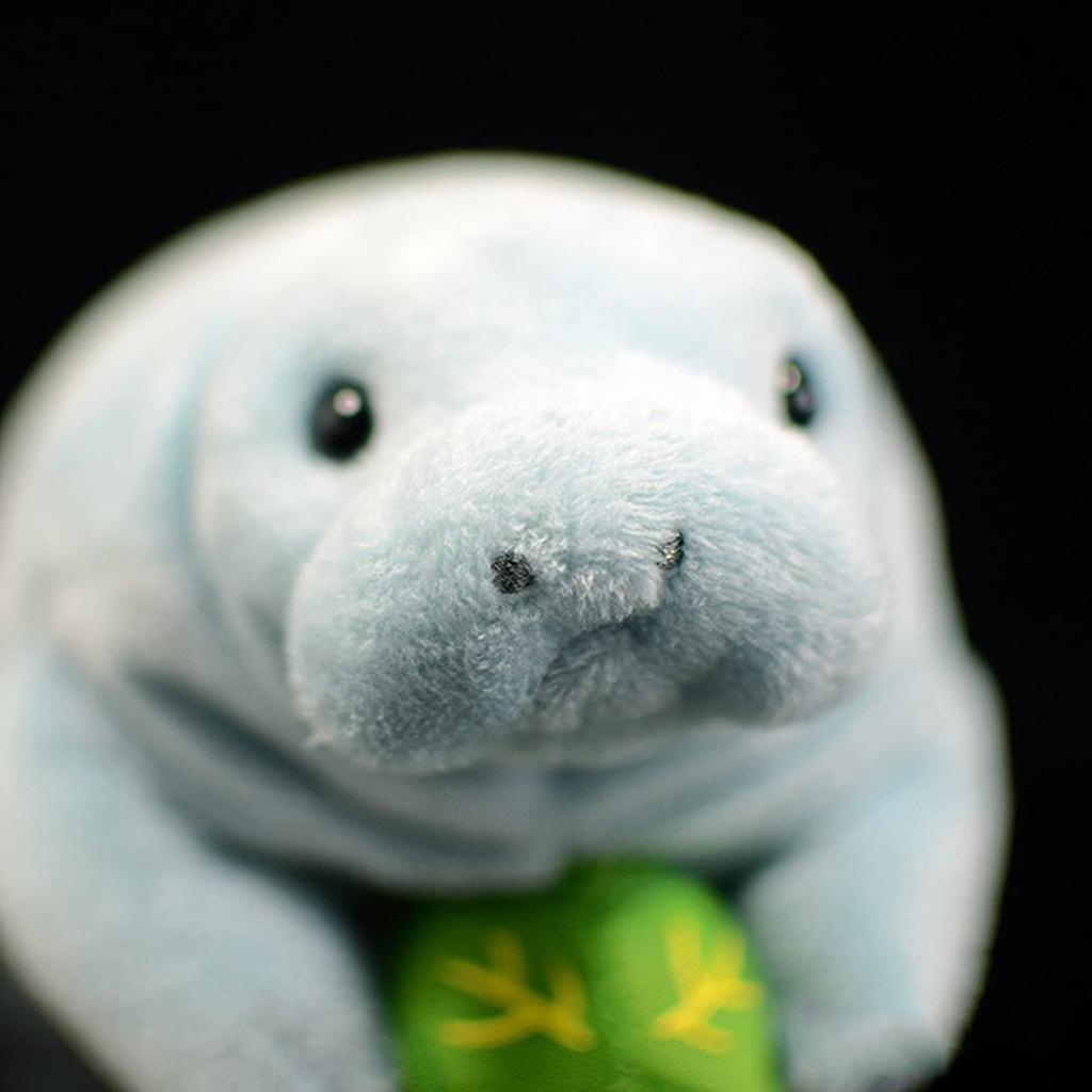 ZHONGXIN MADE Manatee Plush Toy Blue Lifelike Manatee Stuffed Animal Pillow Soft Manatee Animal Plush Toy Gift