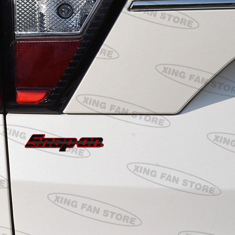 Auto Styling Snap On Tools Box Toolkit Metal Grille Emblem Car Rear Trunk Badge Decal Body Sticker Auto Universal Accessories