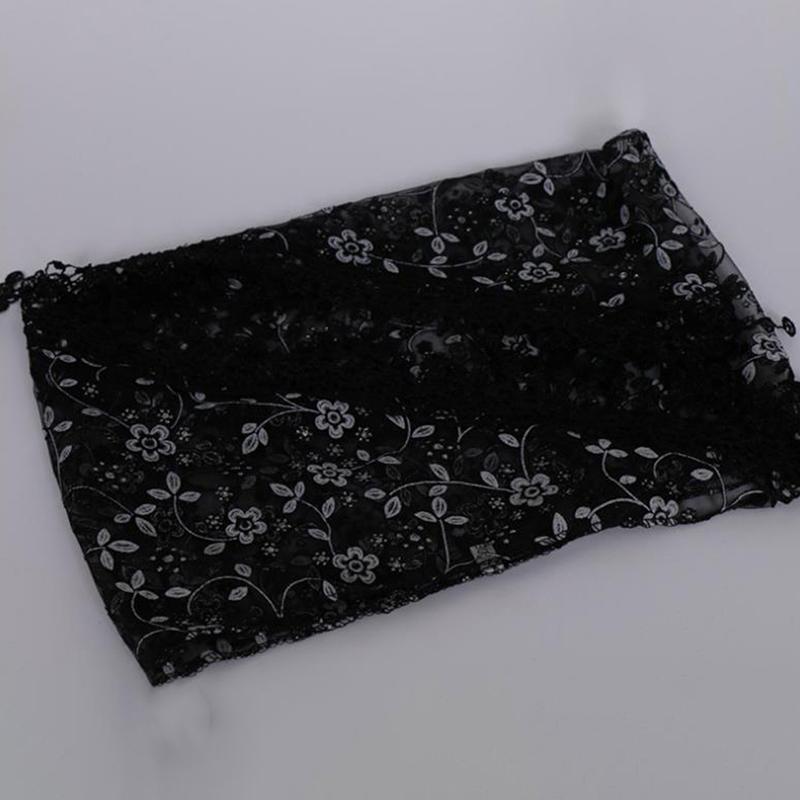 1Pc Women Triangle Wrap Lady Shawl Flower Lace Scarf Shawls