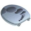 VidaXL Toilet Seat with Lid MDF Stones