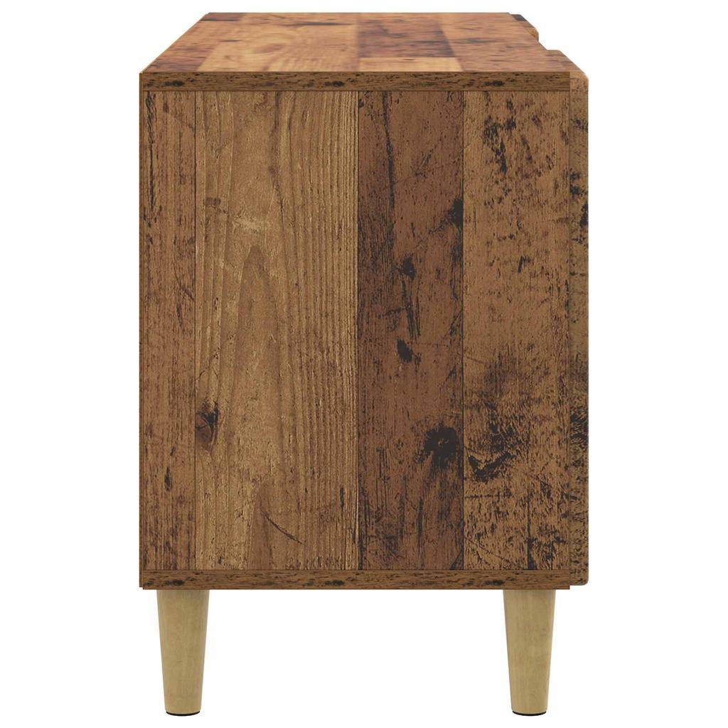 Vintage Style TV Stand Reclaimed Wood Look 102 x 34.5 x 50 cm Particleboard