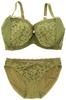 Комплект из кружевного бюстгальтера и шорт от Daisy AMST1150 WHU3 Hikini JX 00CE [Amostyle Triumph] Push-Up & + для женщин (зеленый) 70/М
