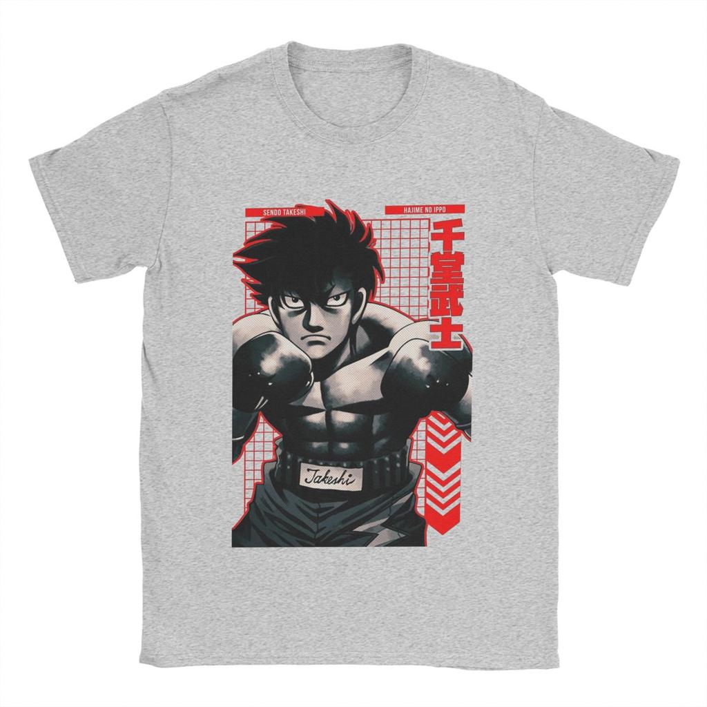 Смешные аниме футболки Сендо Такэси Hajime No Ippo для мужчин, с круглым вырезом, хлопковые, с коротким рукавом, идея для подарка, одежда