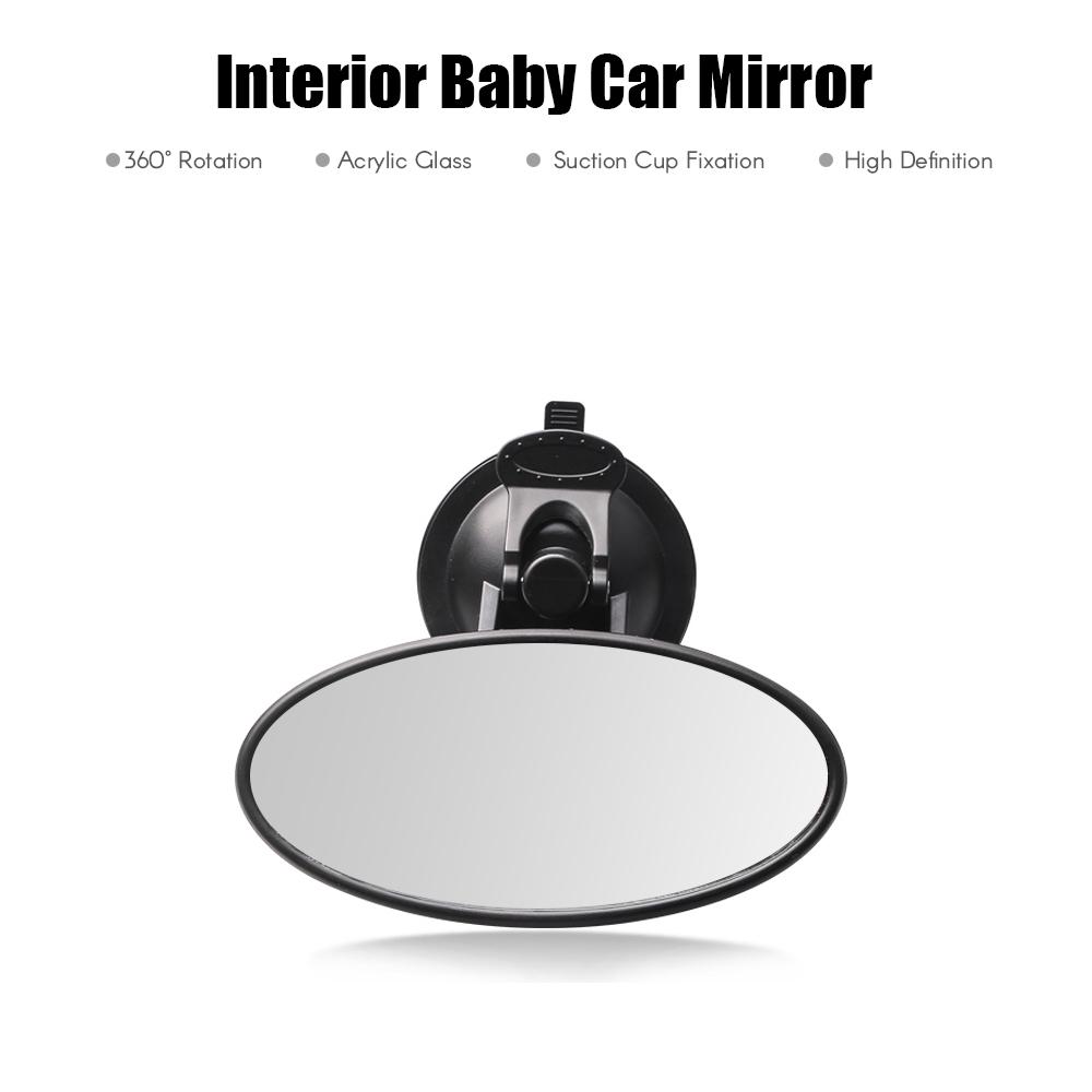 Baby Car Mirror Rear View Mirror Wide View Suction Cup Mirror