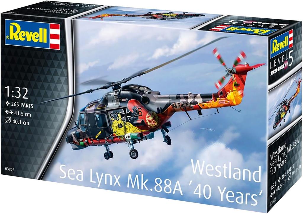 Немецкий уровень Германия Westland Sea Lynx Пластиковая модель 03806 1/32 MK.88A