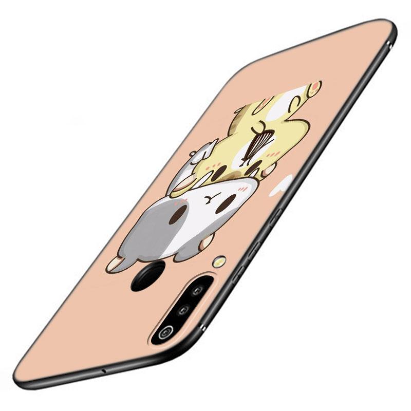 Милый чехол для телефона с изображением хомяка для Samsung Galaxy A01 A03 Core A04 E A02 A05 A10 A20 A21 A30 A50 S A6 A8 Plus A7, черный чехол