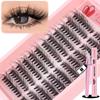 Soft & Natural Segmented False Eyelashes - C Curl, Subtle European/American Style. Choose Your Look for a Big Eye Effect.