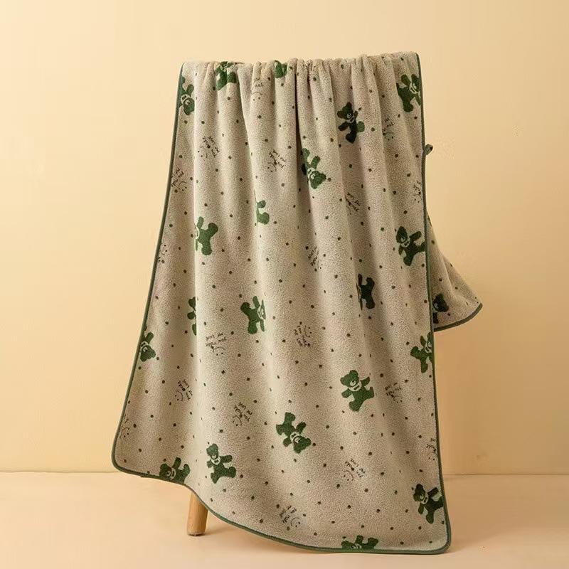 Coral Fleece Mother and Child Set Towel Gift Towel Bath Towel Soft Bath Large Towel