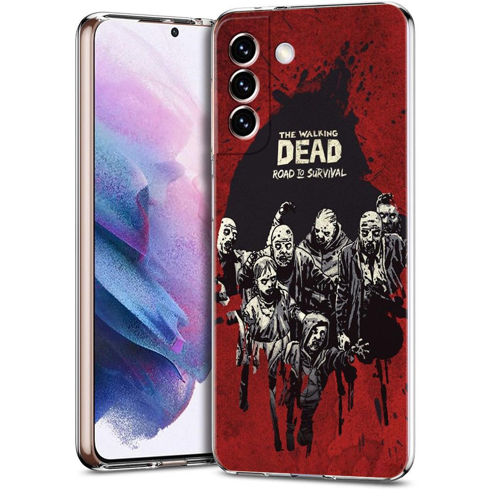Чехол The Walking Dead для Samsung S24 S23 S22 S20 S21 FE Ultra S24 S23 S10 S10E S9 S8 Plus 5G Прозрачный чехол для телефона Сумки из ТПУ