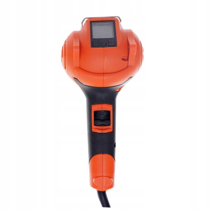 Electric Heat Gun with LCD Display 230V 2000W 2 Speeds 4 Nozzles Kd3029