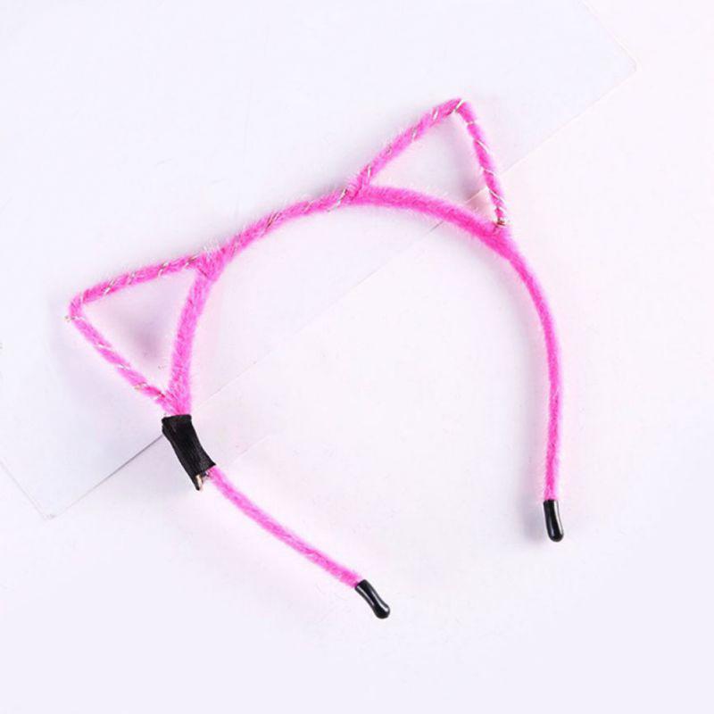 1шт. Повязка на голову, светящиеся кошачьи ушки, головной убор, цветная вспышка, повязка на голову