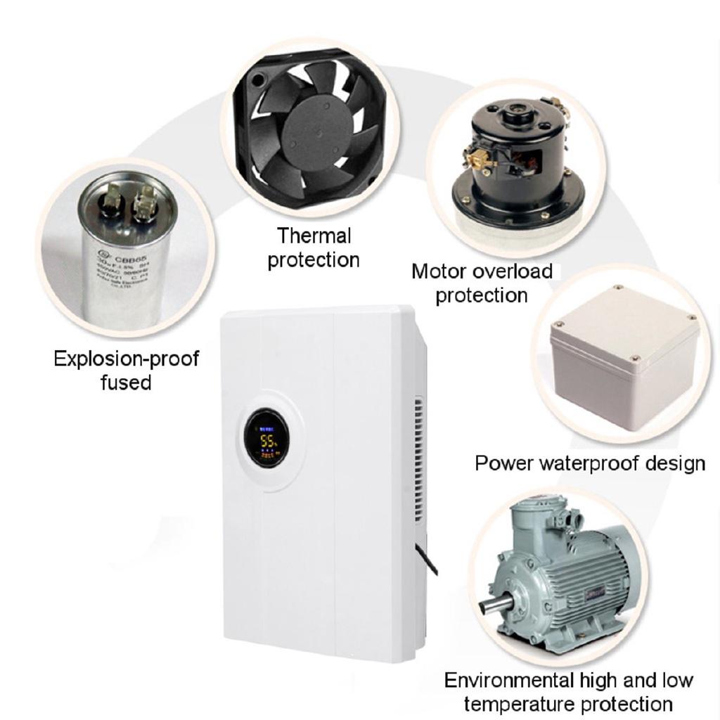 Бытовой бесшумный осушитель портативный очиститель осушитель спальня подвал дом машина для сушки воздуха склад 2200 мл