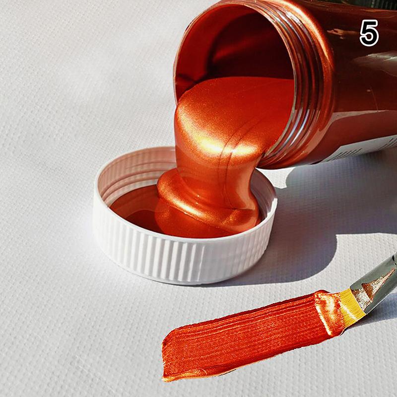 100 мл золотая краска металлик акриловая краска, водостойкая не выцветает для статуарной окраски