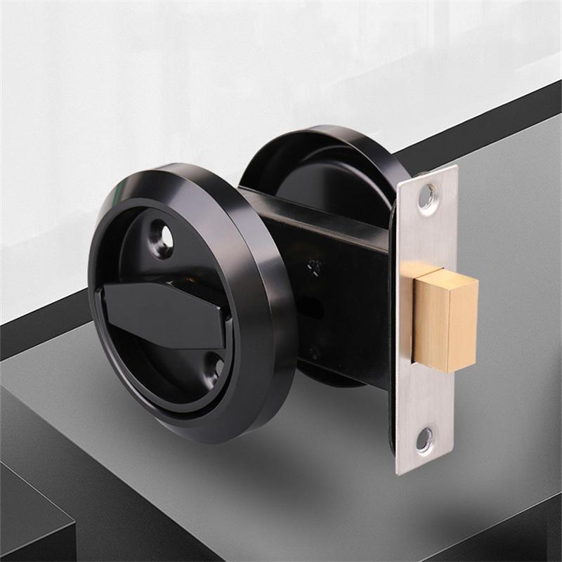 KK&FING Invisible door concealed lock single-sided double-sided pull ring concealed lock bedroom living room lock door lock