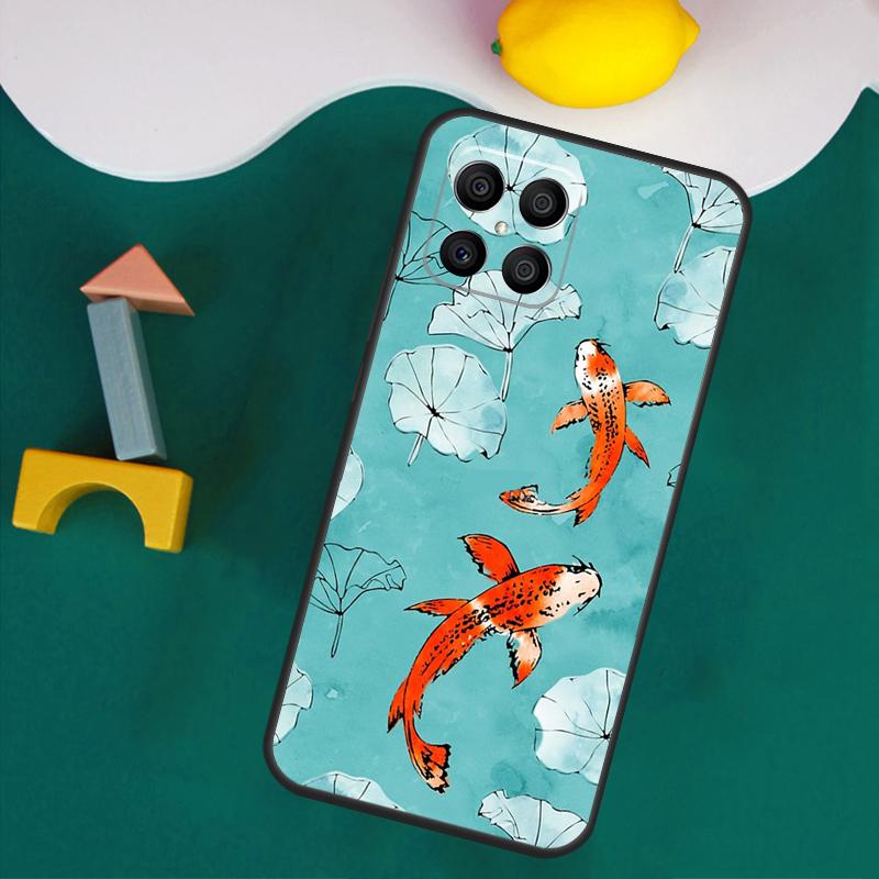 Чехол-рыбка Кои Инь-Ян для Honor Magic 7 5 6 Lite Honor 200 Pro 50 70 90 Lite X9a X8a X8 X9 X8b X9c X9b