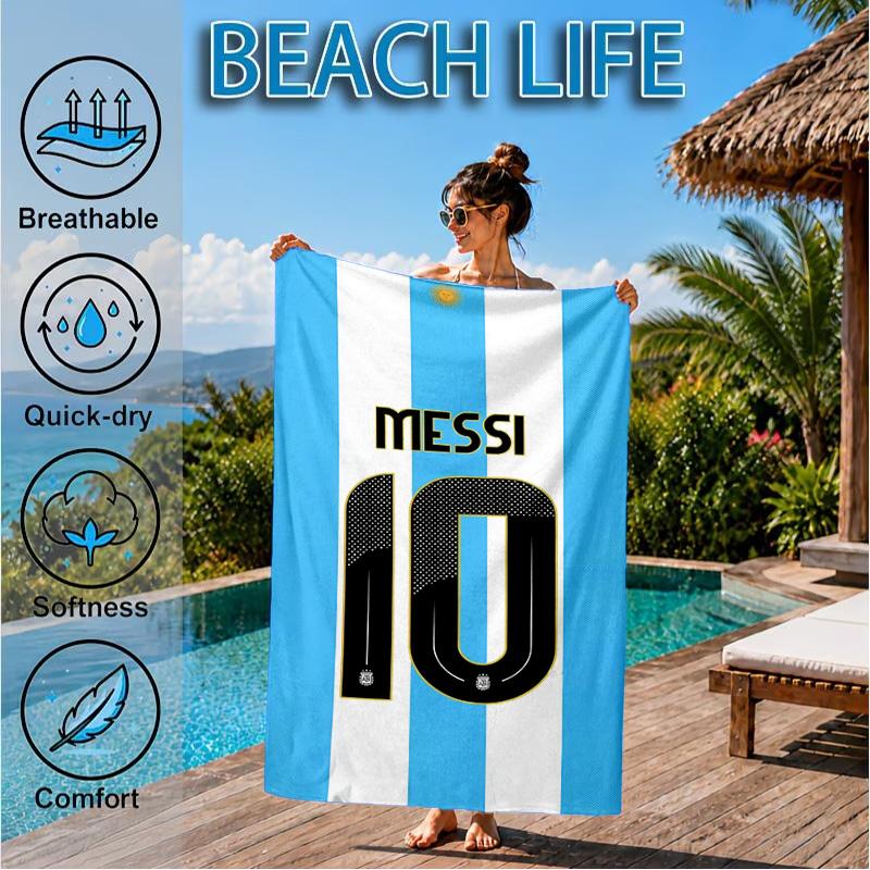 Number 10 Beach Towel, Quick-drying, Easy to Care for, Suitable for Both Fitness and Beach Vacations,Sports Essential