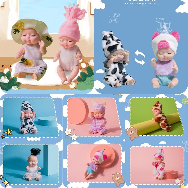 Реборн Спящая Кукла Девочка ПВХ BJD Игрушка с Подвижными Суставами и Мягкой Одеждой