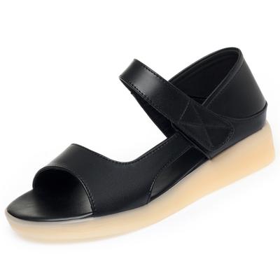 Модные женские сандалии AIYUQI на плоской подошве 2025 Новые Нескользящие римские сандалии Женские Летние Большого размера Обувь для мамы