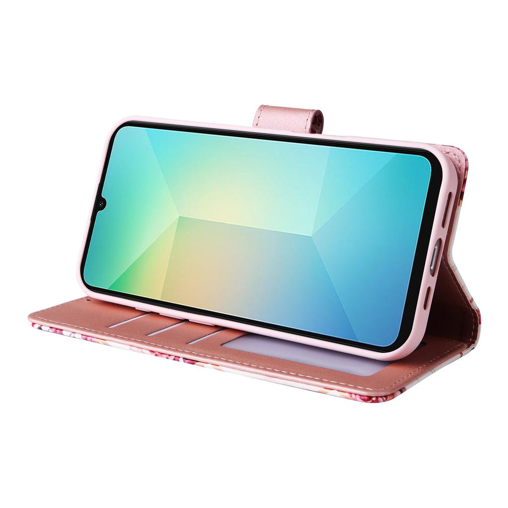 Чехол для Samsung Galaxy A06 4G, кожаный чехол для телефона с узором под лакированный мрамор