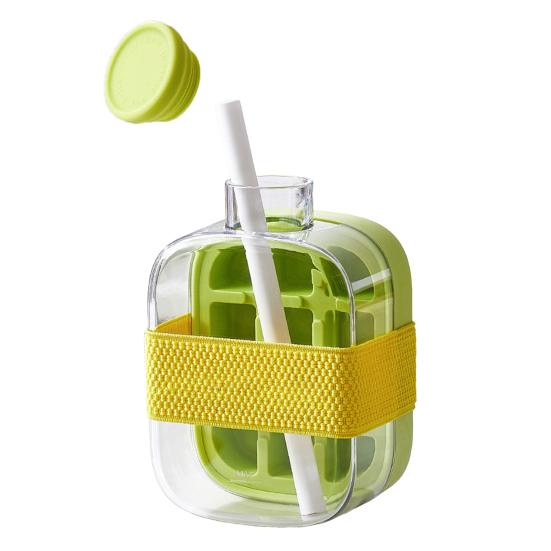 Лоток для льда с крышкой для морозильника, многоразовый вертикальный льдогенератор для быстрого приготовления льда, бесконтактное открывание, простая пресс-форма для льда для коктейлей из виски